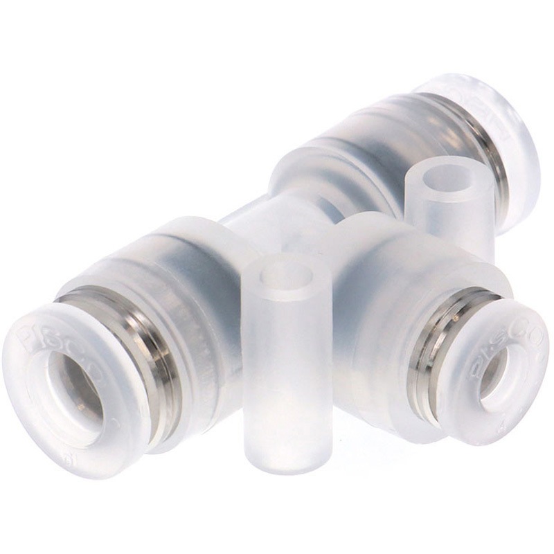 SPPEG6-4 チューブフィッティングPP/耐腐食性SUS303相当 違径ユニオンティー PISCO(ピスコ) 適合チューブ外径6mm 1袋(10個) SPPEG6-4