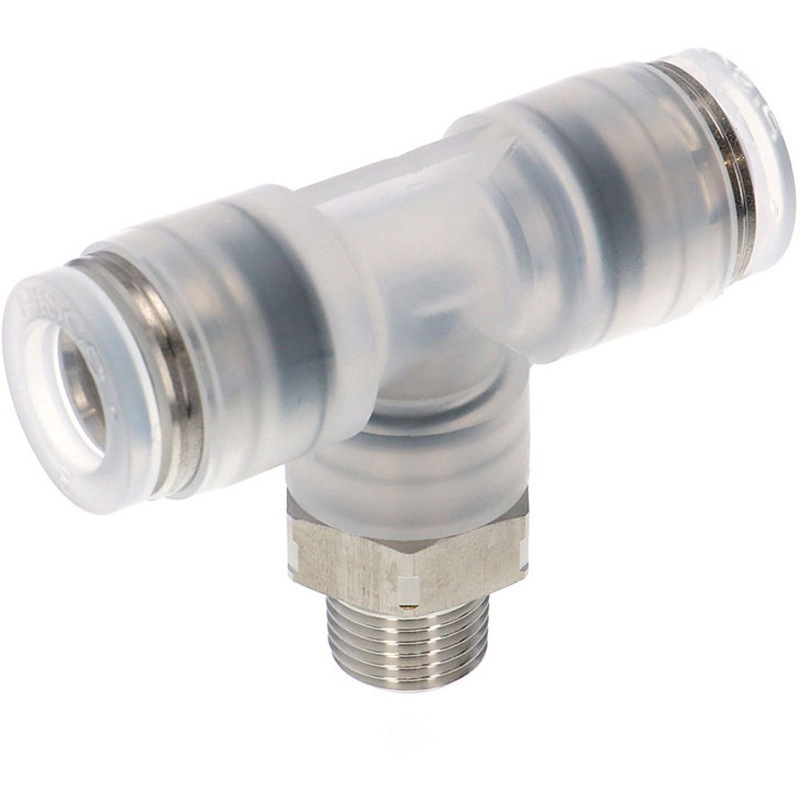 SPPB8-01SP チューブフィッティングPP/耐腐食性SUS303相当 特殊ステンレス ティー PISCO(ピスコ) 適合チューブ外径8mm 1袋(10個) SPPB8-01SP