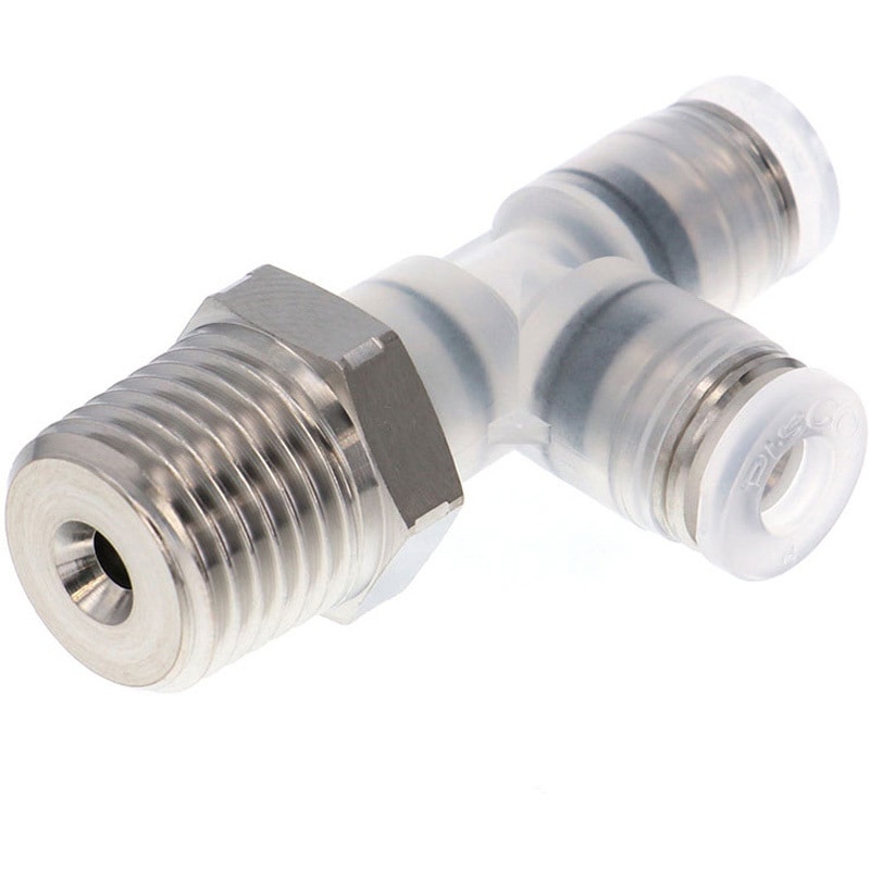 SPPD4-02SP チューブフィッティングPP/耐腐食性SUS303相当 特殊ステンレス ブランチティー PISCO(ピスコ) 適合チューブ外径4mm 1袋(10個) SPPD4-02SP