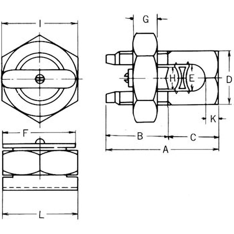 BC-22 ボルト型コネクタ 1個 東神電気 【通販モノタロウ】