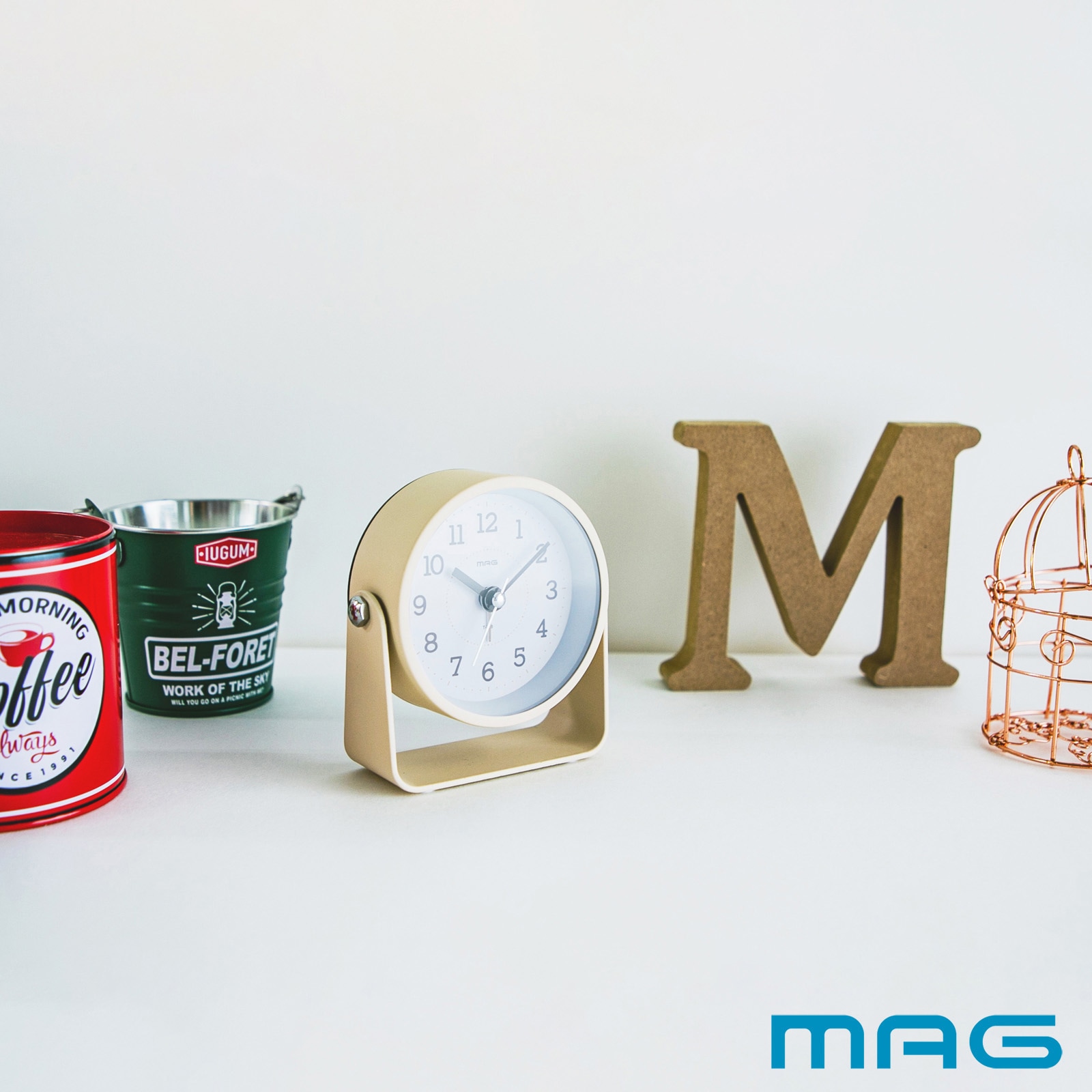 T-778 IV-Z MAG電子音目覚まし時計 モナカ MAG(ノア精密) アナログ