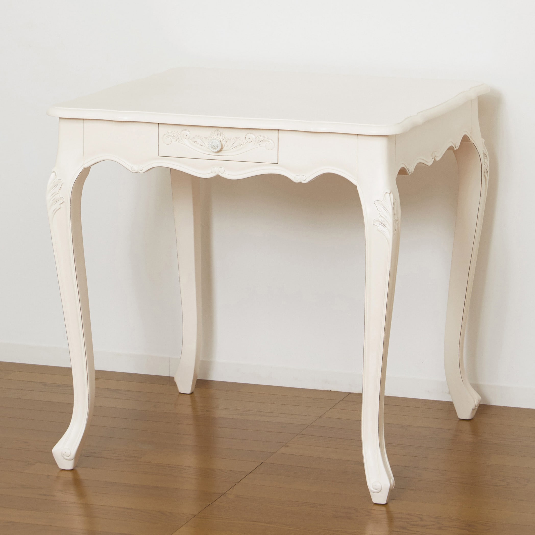 92347 コモダイニングテーブル75 引出付 クロシオ ホワイト色 高さ