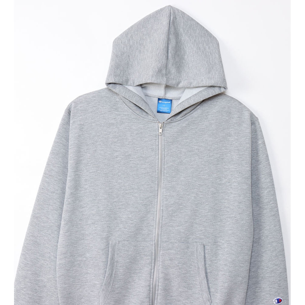 Champion チャンピオン　USA製　パーカー XL グレー C3XS160 チャンピオン スウェット ジップ フード 速乾 Champion