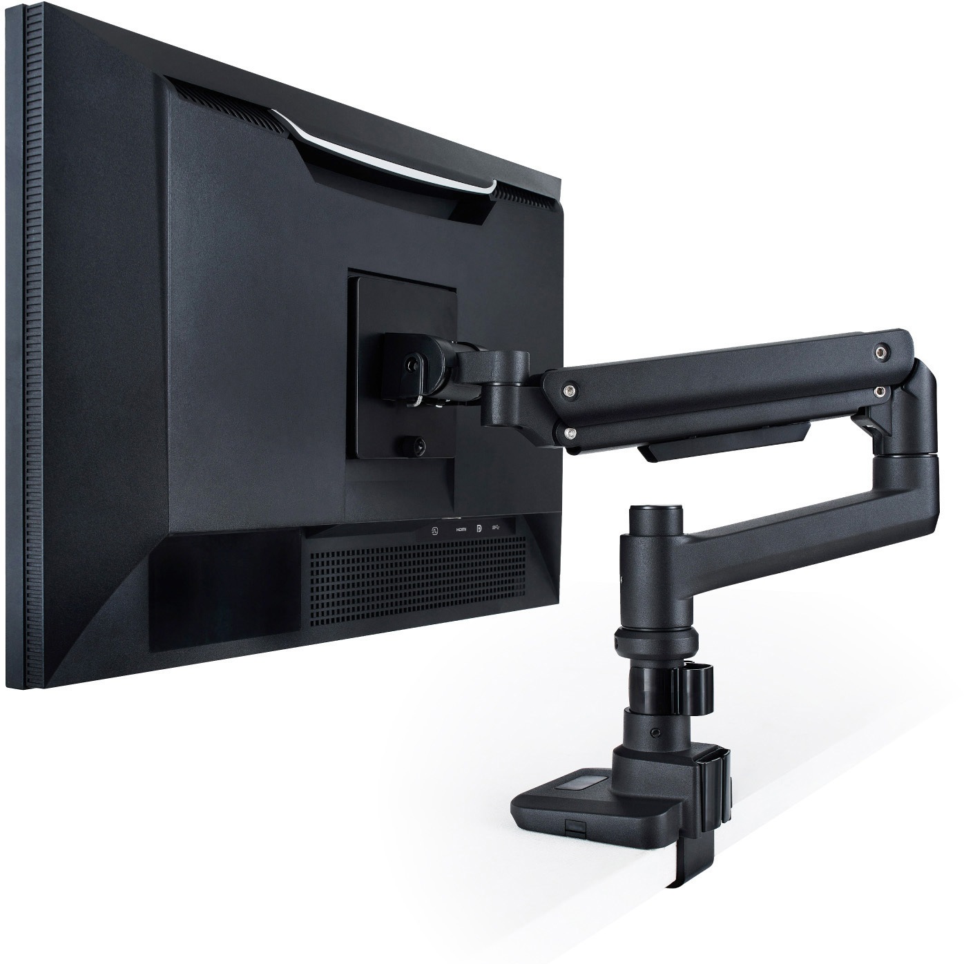 DPA-SL07BK モニターアーム ロング シングル 支柱付 高耐荷重 ガス