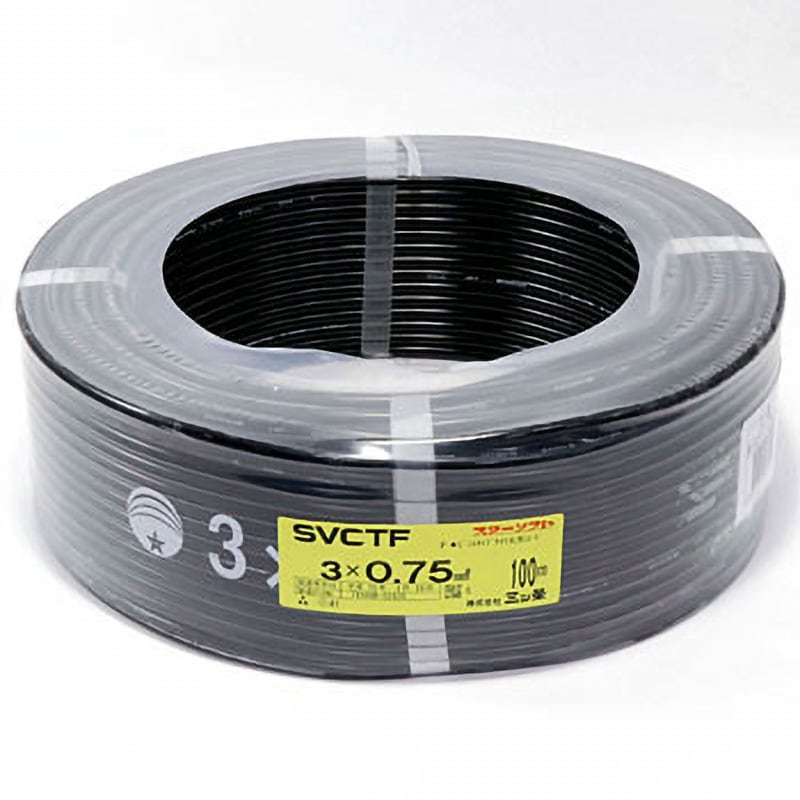 S-VCT-F0.75SQX3C スターソフトビニルキャブタイヤ丸形コード
