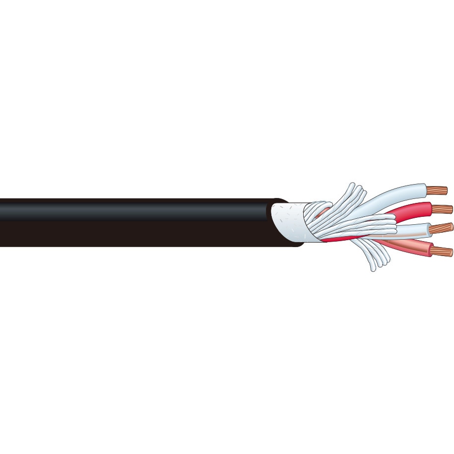 4S8 200M灰 スピーカケーブル4心 カナレ電気 灰色 材質(シース)PVC