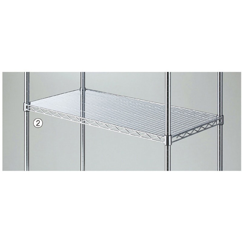 1535-64 ワイヤーラック スチール棚用透明シート 奥行45.7cm用 1枚