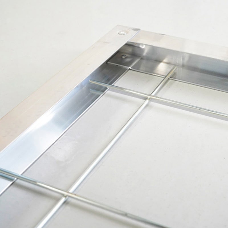 乾燥台地　旧枠foil　2枚セット 500X500A 塗装ブース用フィルター枠 アルミ製 アンデックス 1個