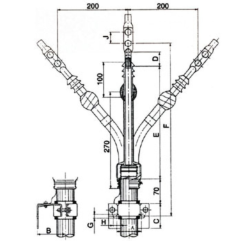 301 プレハブ形端末処理材料 アサヒパット50 住電機器システム 屋内型