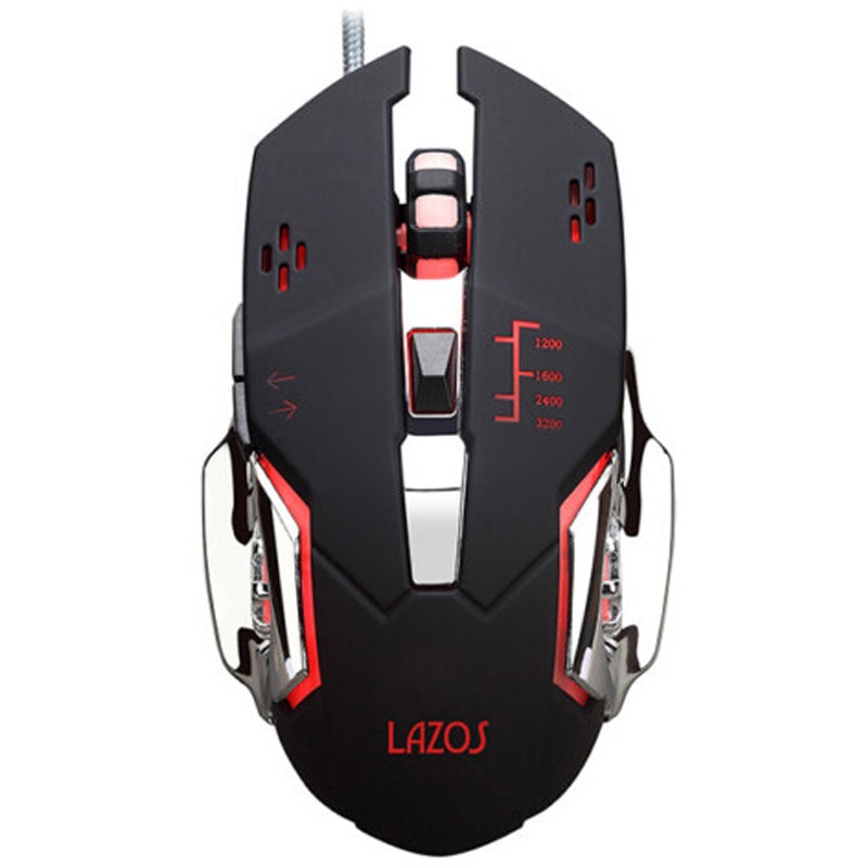 L-MSG6-B Lazos 有線ゲーミングマウス 6ボタン Lazos 光学式