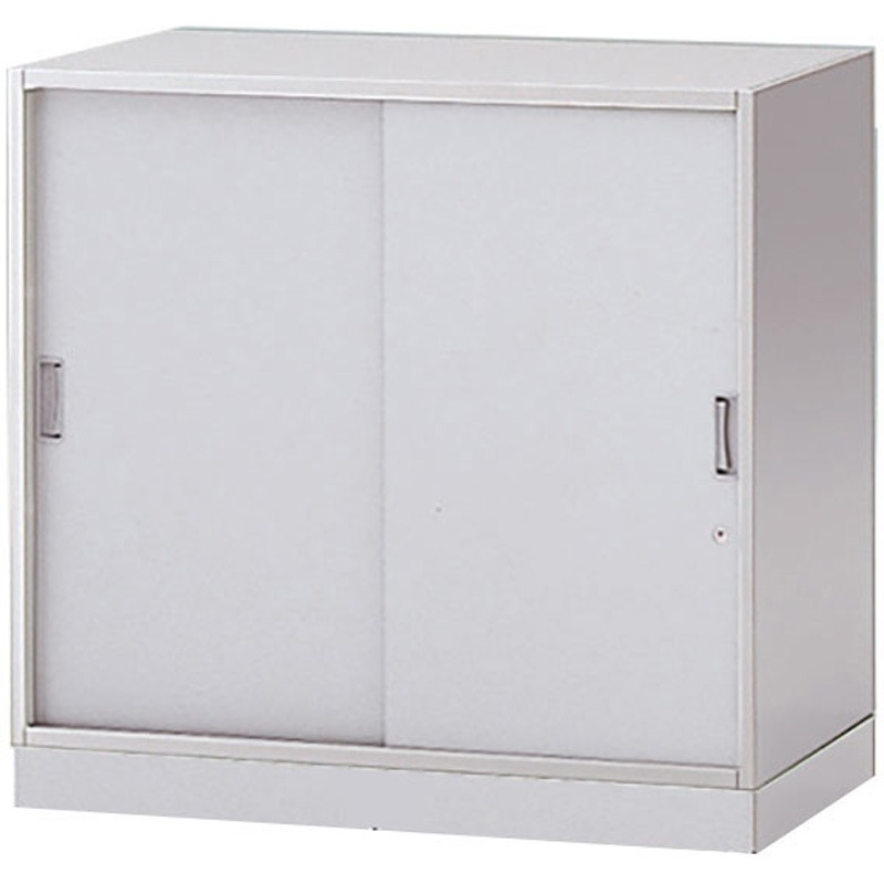 EHFM-068GSN-WE シンラインキャビネットA4 引戸型 2段 下段用 ベース付<配送時組立サービス付> イトーキ 引違い型 WE/ホワイトグレー色   EHFM-068GSN-WE