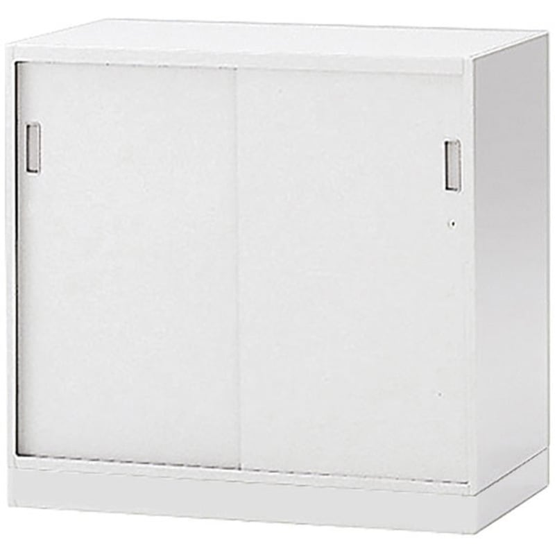 EHTS-069GSN-W9 シンラインキャビネット400 引戸型 2段 下段用 ベース付<配送時組立サービス付> イトーキ 引違い型 W9/ホワイト色   EHTS-069GSN-W9