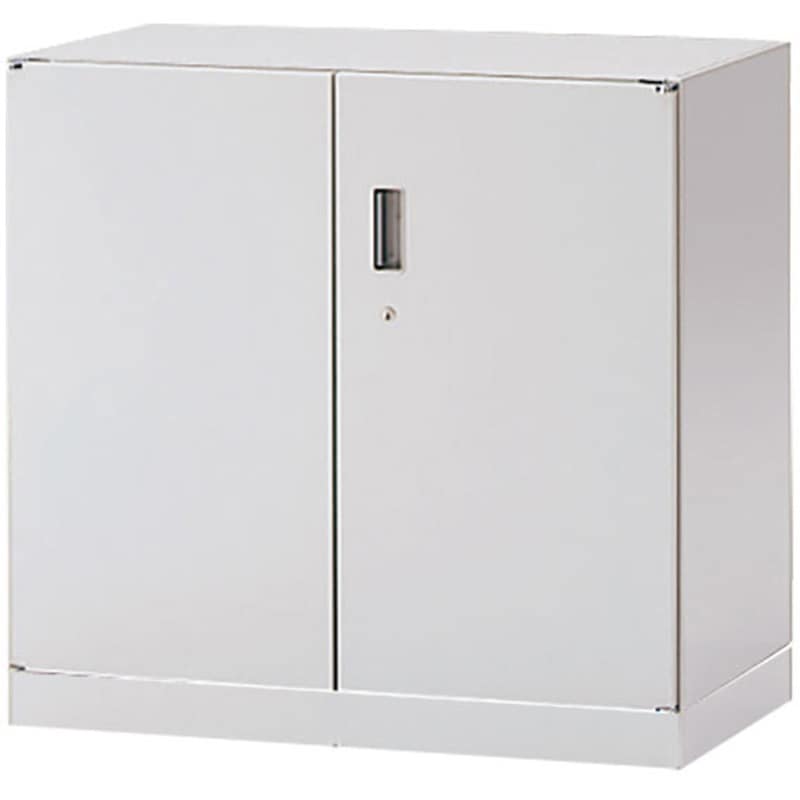 EHTS-069HS-WE シンラインキャビネット400 両開き扉型 下段用 ベース付<配送時組立サービス付> イトーキ WE/ホワイトグレー色 高さ752mm間口900mm  EHTS-069HS-WE