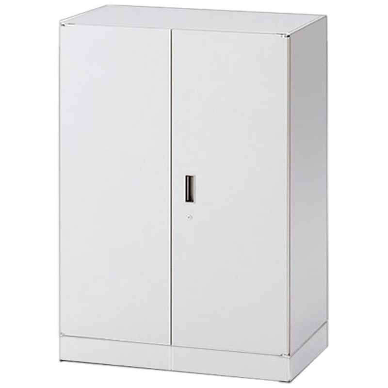 EHFS-108HS-WE シンラインキャビネット400 両開き扉型 3段 下段用 ベース付<配送時組立サービス付> イトーキ WE/ホワイトグレー色 高さ1098mm間口800mm  EHFS-108HS-WE