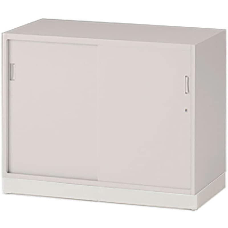 EHTM-069GSN-WE シンラインキャビネット 引戸型 2段 下段専用 ベース付<配送時組立サービス付> イトーキ 引違い型 WE/ホワイトグレー色   EHTM-069GSN-WE