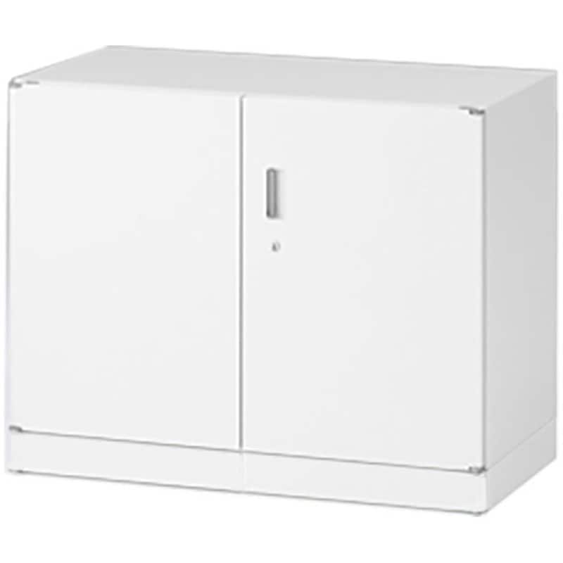 EHTM069HASS1-W9 シンラインキャビネット 両開き扉型 2段 下段専用 ベース付<配送時組立サービス付> イトーキ W9/ホワイト色 高さ700mm間口900mm奥行450mm  EHTM069HASS1-W9