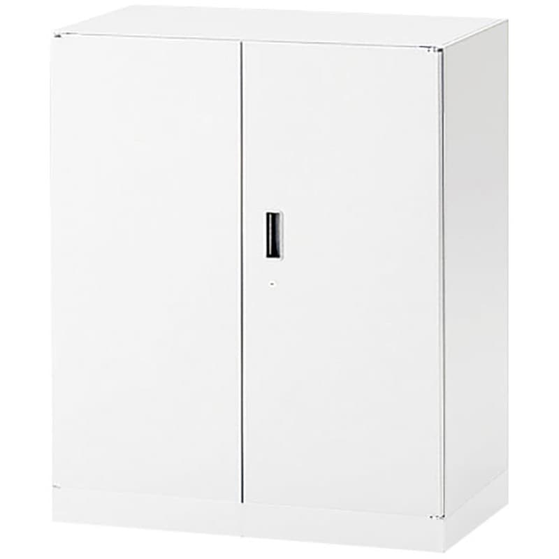 EHFS-098HS-W9 シンラインキャビネット400 両開き扉型 3段 下段専用 ベース付<配送時組立サービス付> イトーキ W9/ホワイト色 高さ950mm間口800mm  EHFS-098HS-W9
