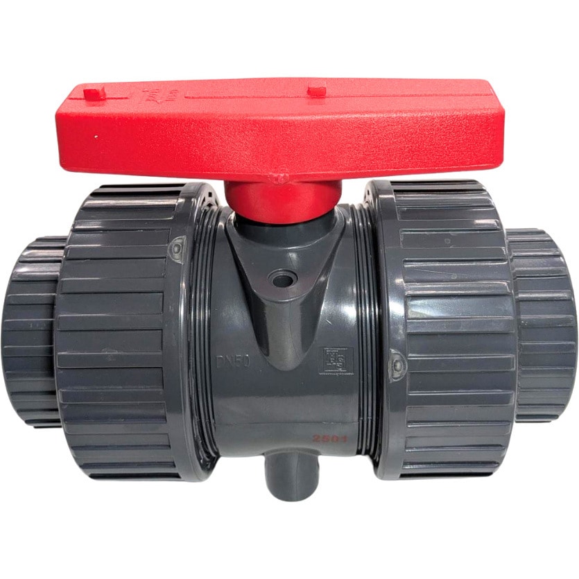 VP666N-65 PVC両ユニオンボールバルブ(シート材質EPDM)ねじ式 HSバルブ 呼び径(B)2-1/2  VP666N-65バルブ