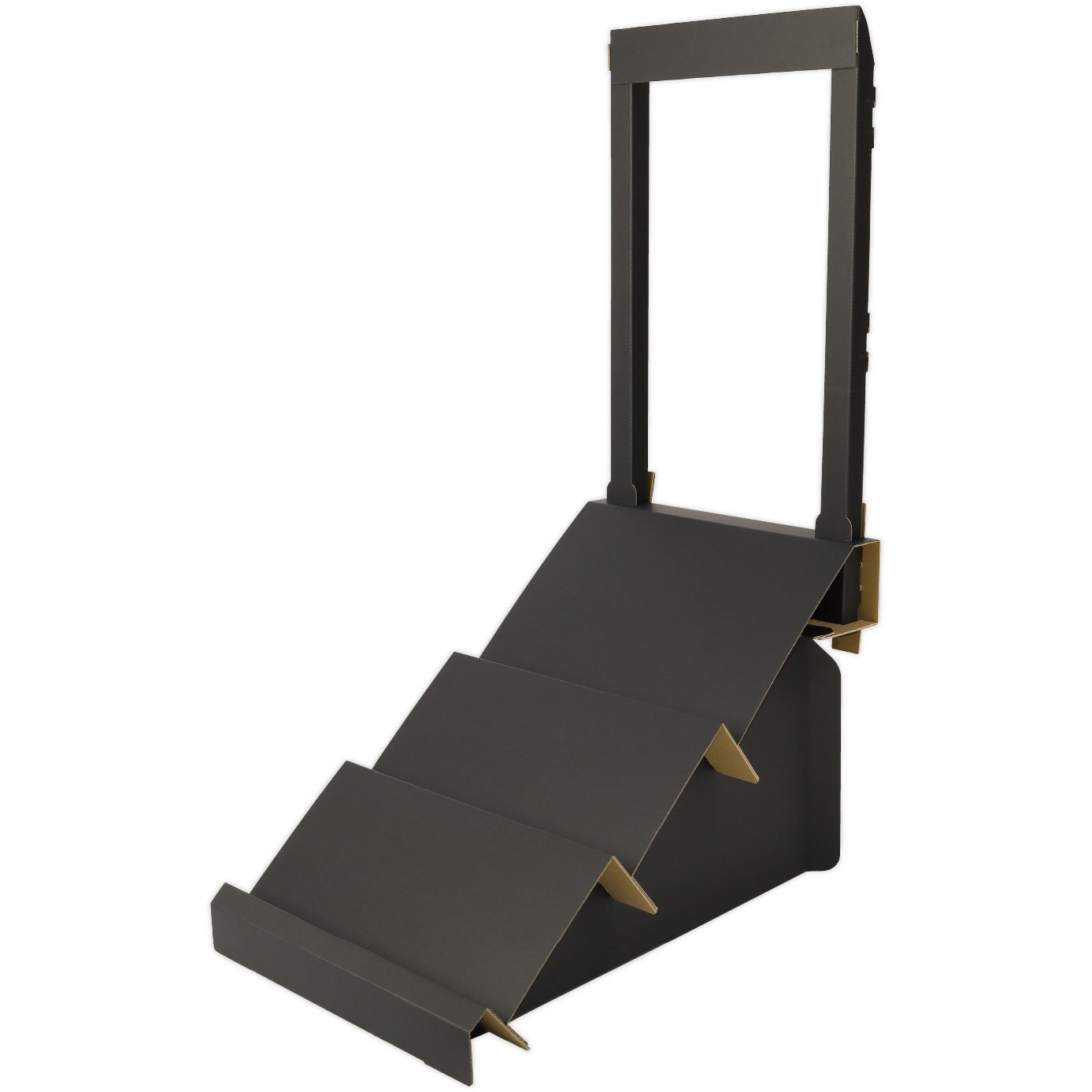 Kayaさま　専用ページ 44-8898 組立式ポスタースタンド付き3段傾斜棚 1セット ササガワ