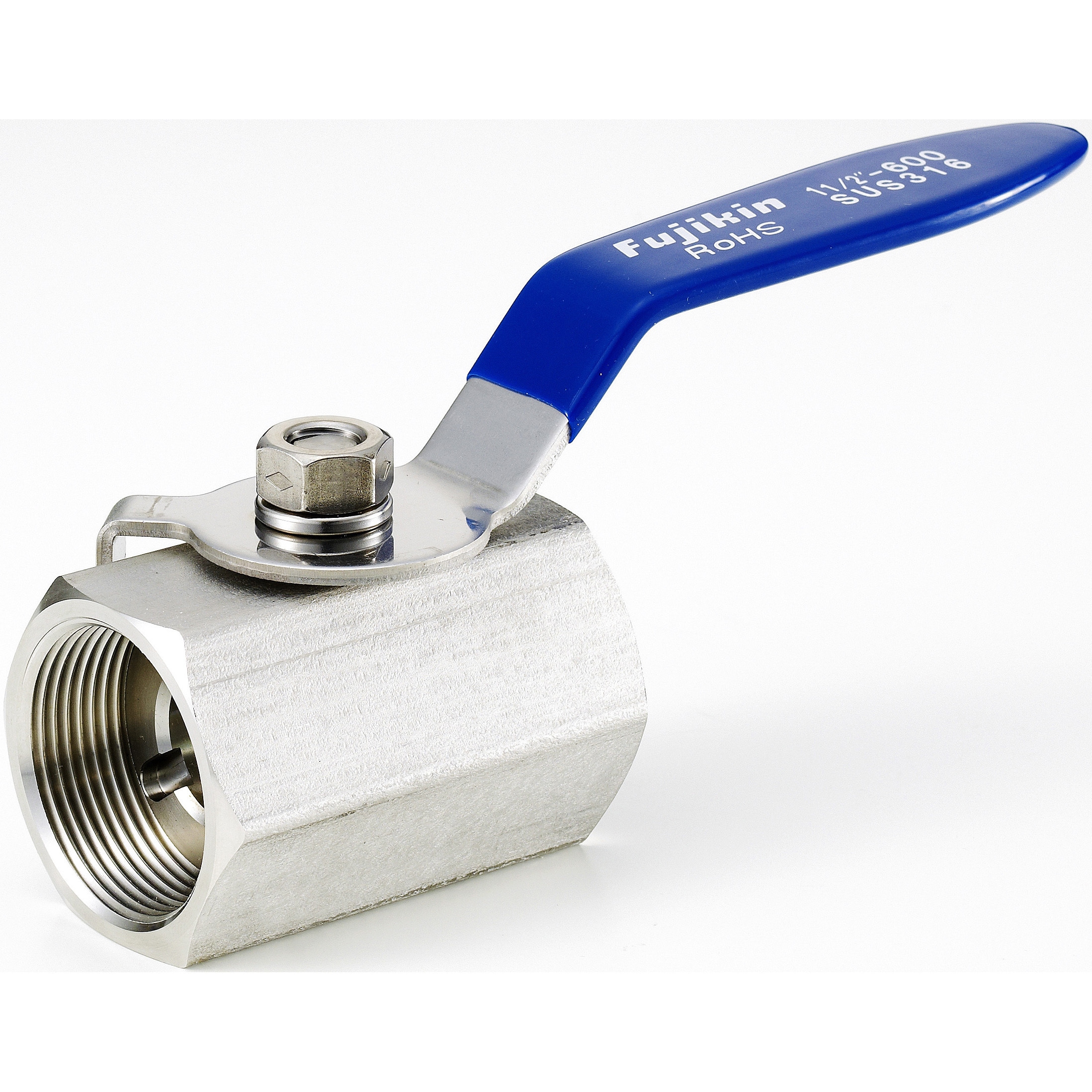 UBV-14F-R 手動ボールバルブ(コンパクトタイプ ボールバルブ ねじ込み式) フジキン 対応 呼び径(B)Rc1  UBV-14F-R