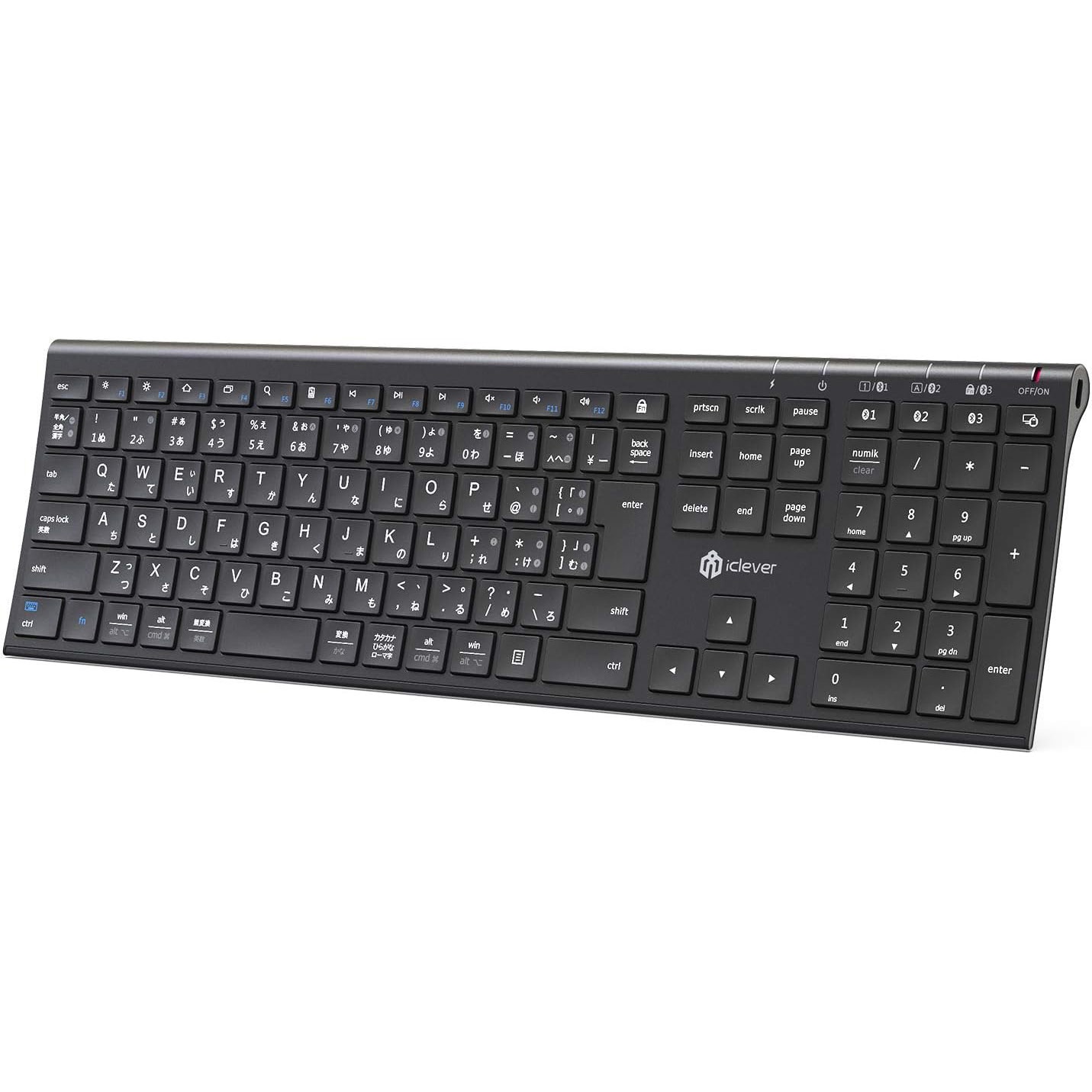 IC-BK23-BK Bluetoothキーボード iClever パンタグラフ式 日本語JIS