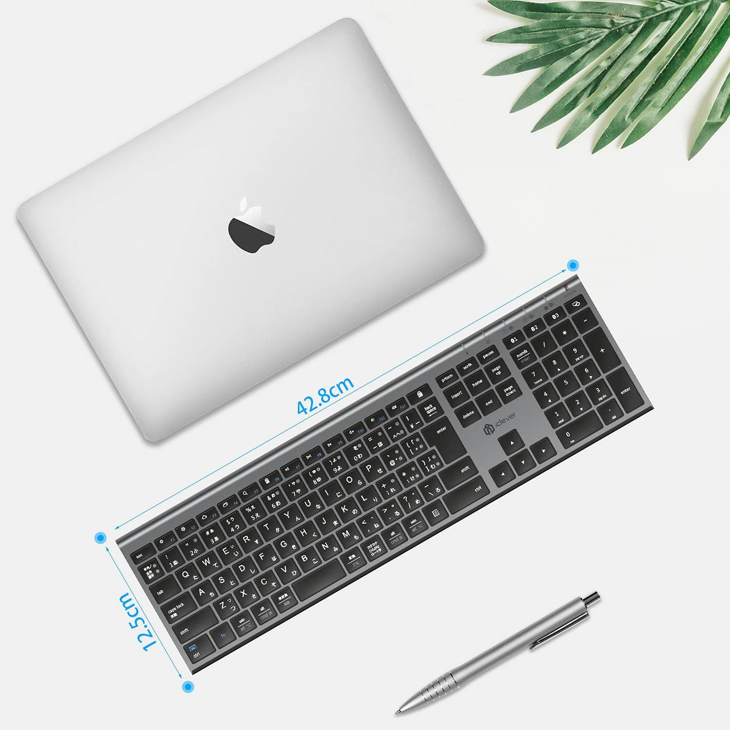 IC-BK23-GB Bluetoothキーボード iClever パンタグラフ式 日本語JIS