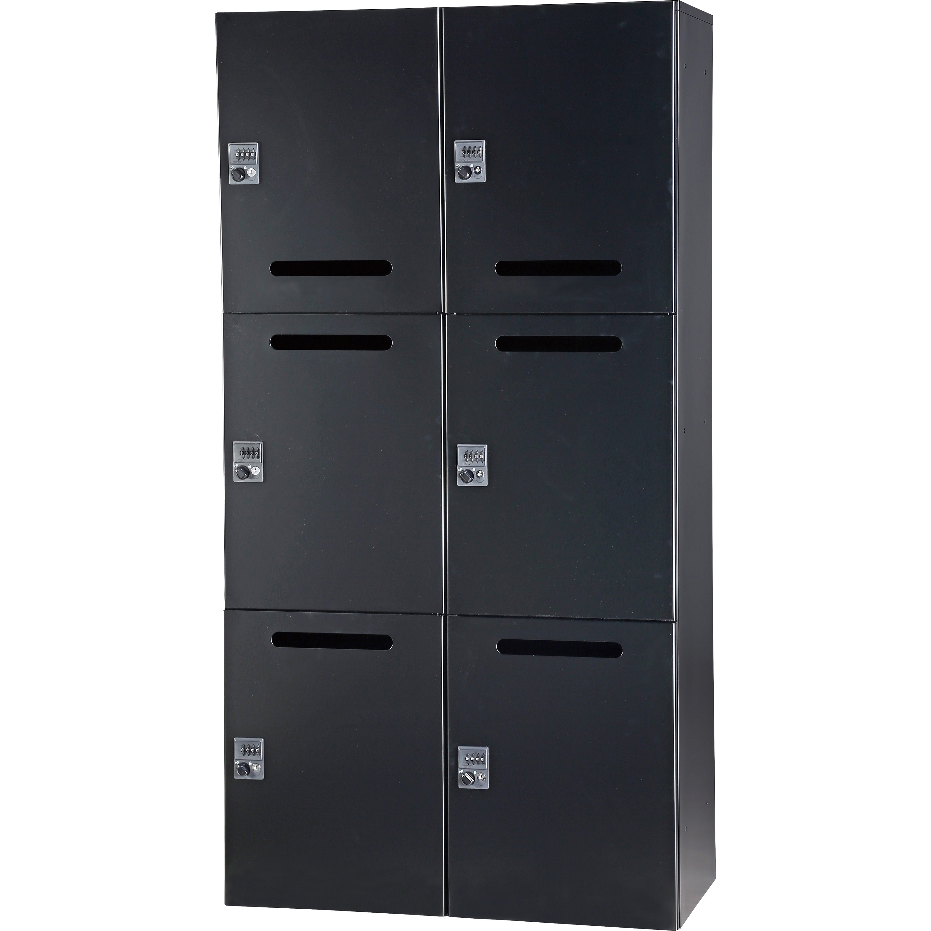 HOS-PDAT17406X-B HOSパーソナルロッカー 中棚・メール穴有り ダイヤル錠 ノーブランド ブラック色