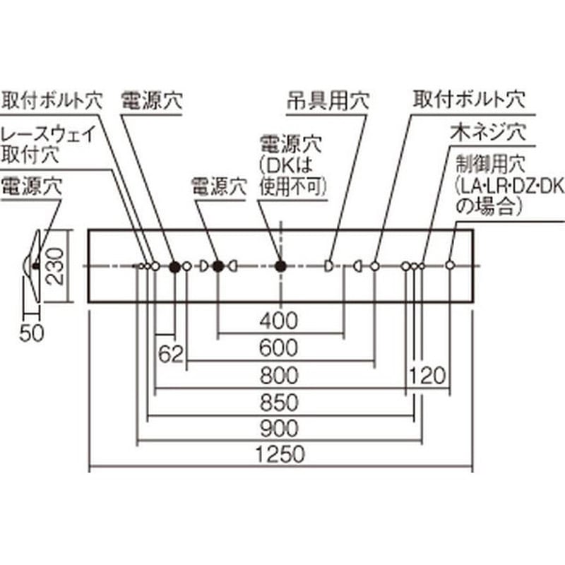 XFX450DENLE9 天井直付型 40形 一体型LEDベースライト Dスタイル 富士