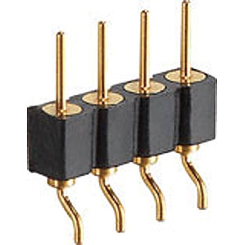 PRL-210284-20 ピンヘッダー(ピン) PRL-210284-00ライトアングル(1列) 1袋(10個) 廣杉計器 【通販モノタロウ】