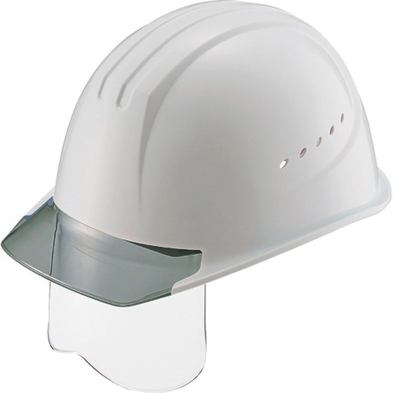 1610VJ-SH-GR5V2 エアライト搭載シールド面付ヘルメット ST#1610VJ-SH(EPA) 谷沢製作所 通気孔付 グレー