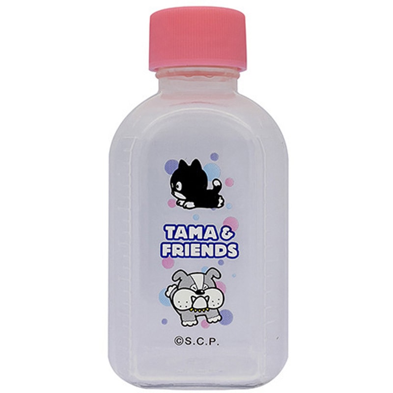 20120-006 タマ投薬瓶(タマプリント付き投薬瓶) 刻印目盛り 4色キャップセット 金鵄製作所 容量100mL  1箱(200本) 20120-006