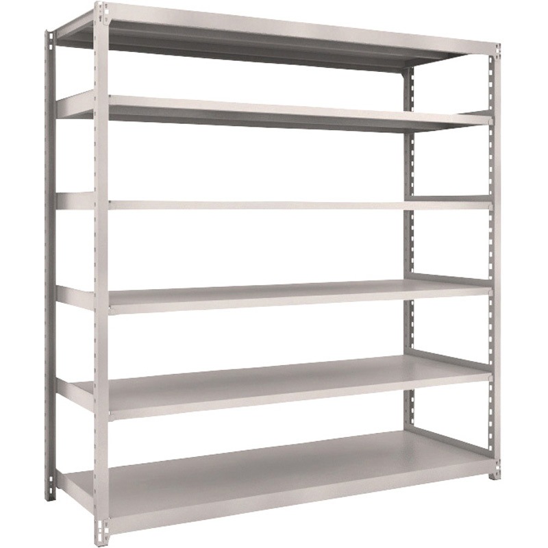 M2-6396 軽中量ボルトレス棚”M2型”(200kgタイプ、高さ1800mm、6段タイプ) 単体型(高さ1800mm 棚段数6段タイプ) TRUSCO 1セット(1台) M2-6396