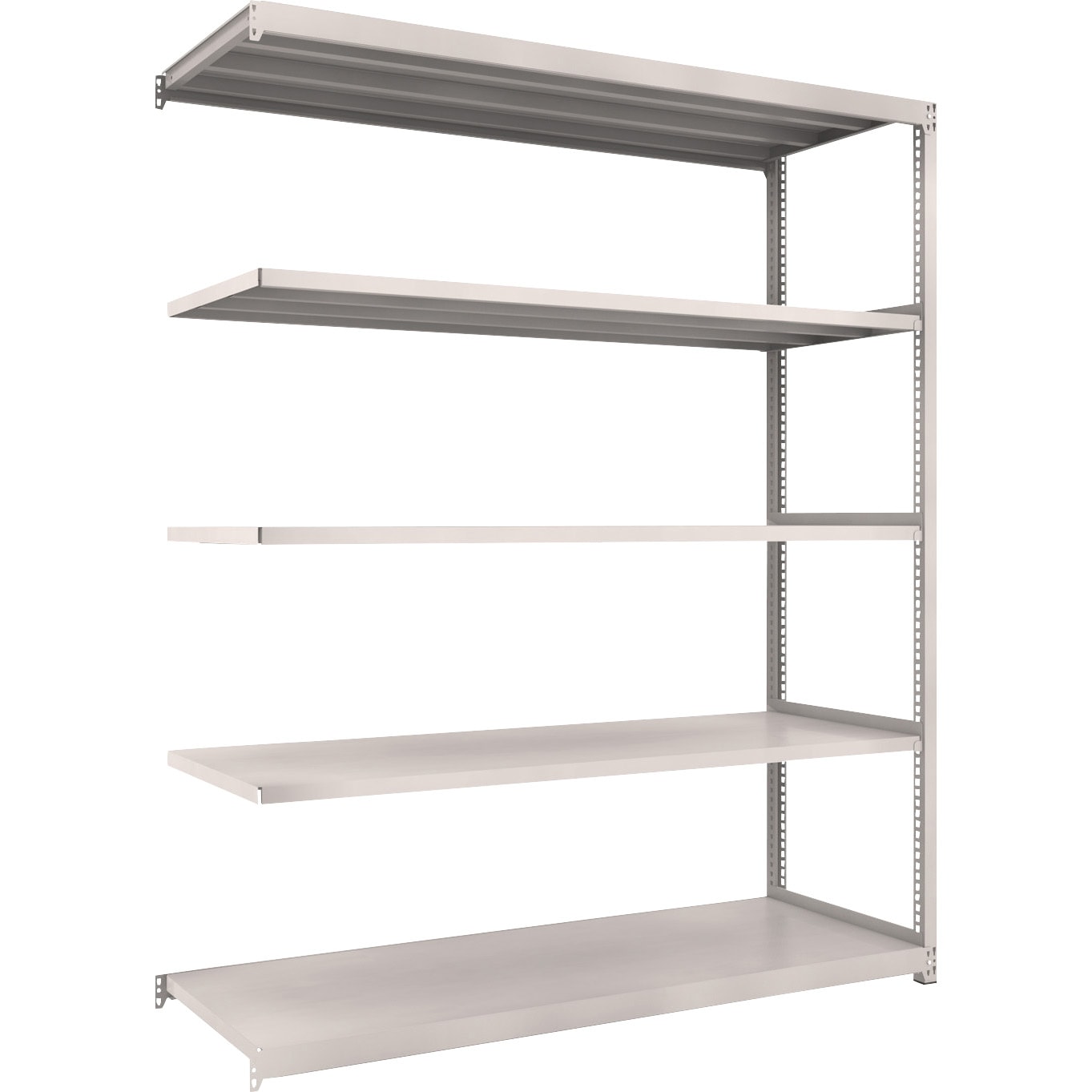 M2-7695B 軽中量ボルトレス棚”M2型”(200kgタイプ、高さ2100mm、5段タイプ) 連結型(高さ2100mm 棚段数5段タイプ) TRUSCO 1セット(1台) M2-7695B