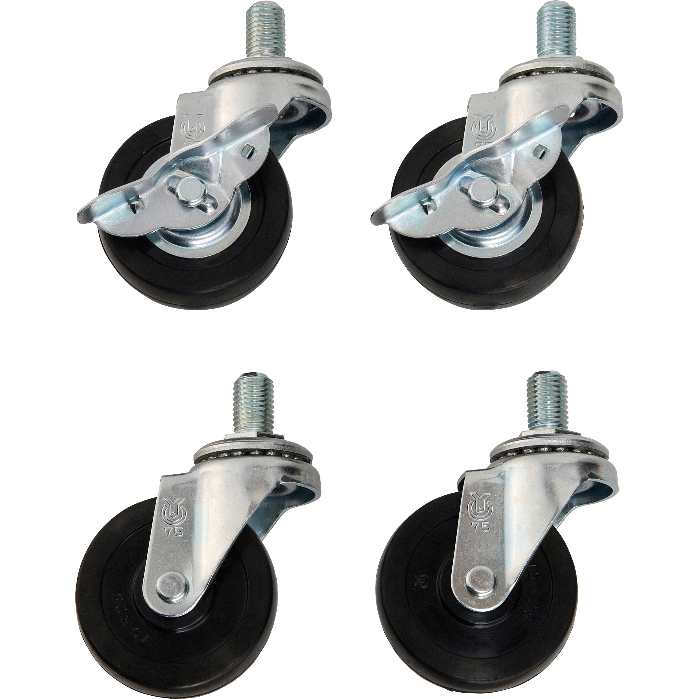 EW-100CA オプションキャスターセット(4個1セット) ゴム車タイプ 1セット(4個) TRUSCO 【通販モノタロウ】