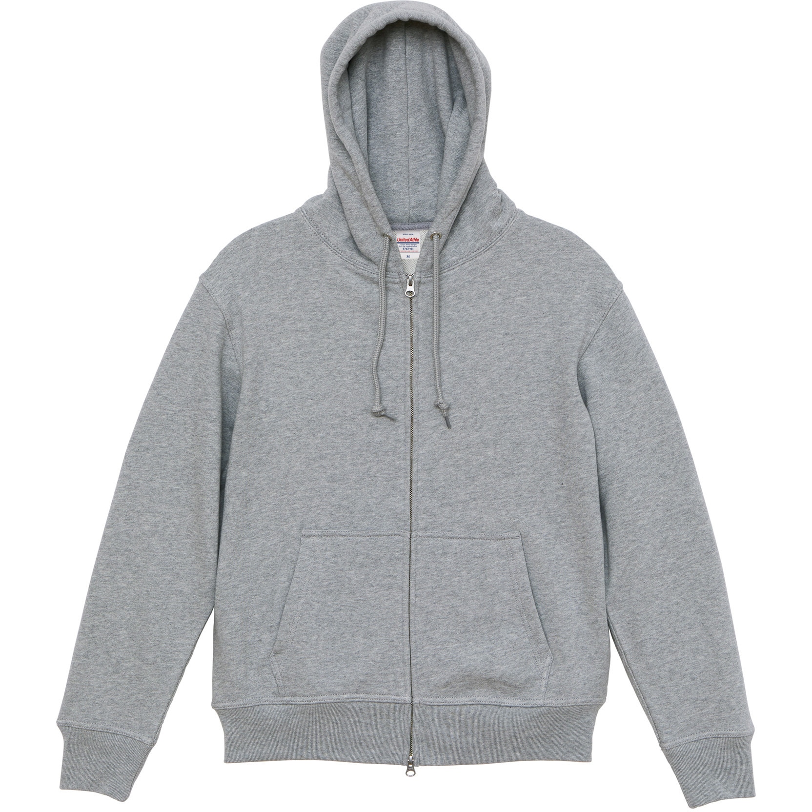 5767‐01 12．7オンス ヘヴィーウェイト スウェットフルジップパーカ 裏パイル ユナイテッドアスレ サイズXXL袖丈64cm
