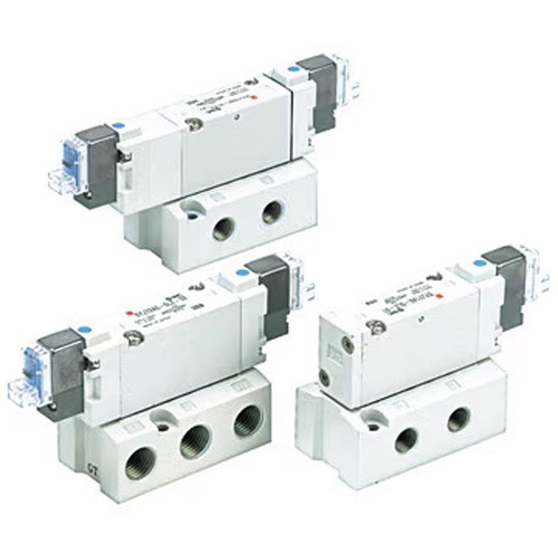 SYJ7140-2GE-02 SYJ7000 Series 5ポートソレノイドバルブ 弾性体シール ベース配管形 バルブ単体 SMC グロメット 空気用 配管口径1/4サブプレート付  SYJ7140-2GE-02