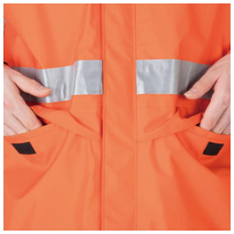 アイトス レインスーツ(B-1) オレンジ L 58701 アイトス レインスーツ