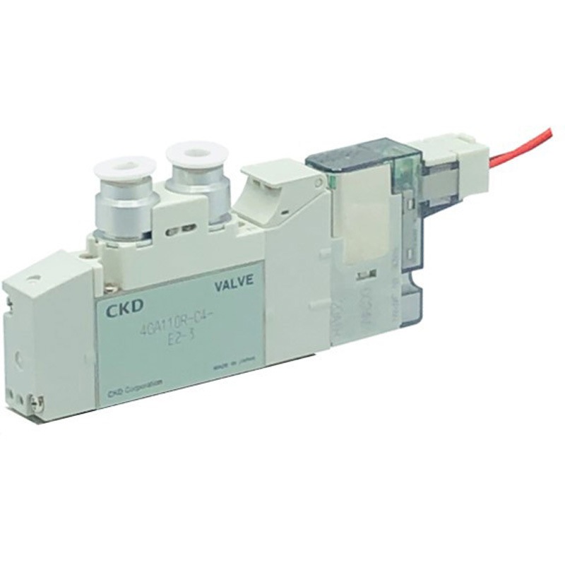 4GA119R-C4-A2N-3 パイロット式5ポート弁 ダイレクト配管 ベース搭載用単体バルブ 2位置シングル A形コネクタリード線なし 4GA□19Rシリーズ 1台 CKD 【通販モノタロウ】