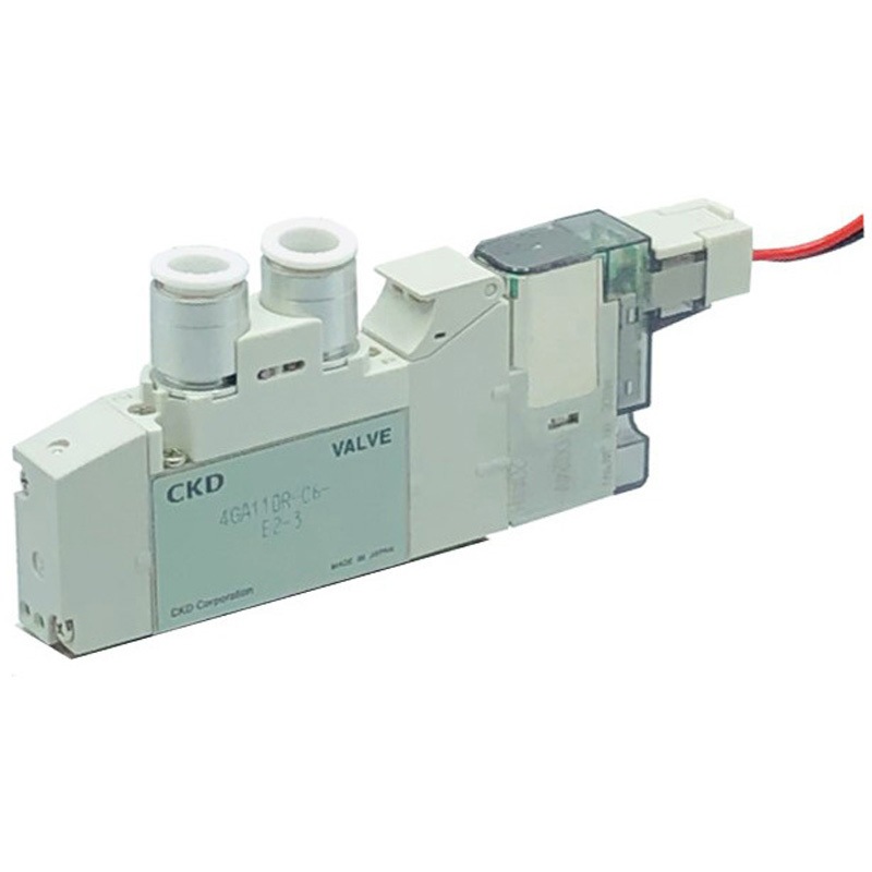 4GA119R-C6-A2N-3 パイロット式5ポート弁 ダイレクト配管 ベース搭載用単体バルブ 2位置シングル A形コネクタリード線なし 4GA□19Rシリーズ 1台 CKD 【通販モノタロウ】 5,601円