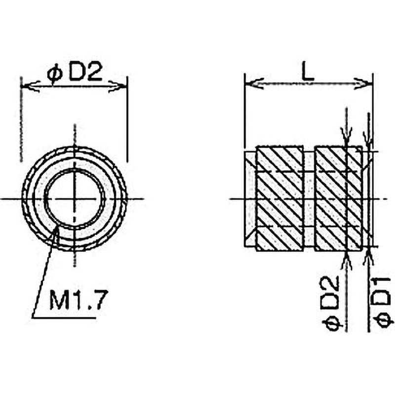お客様確認用 SB-203530 | ダッヂビットインサート（スタンダード）SB 黄銅