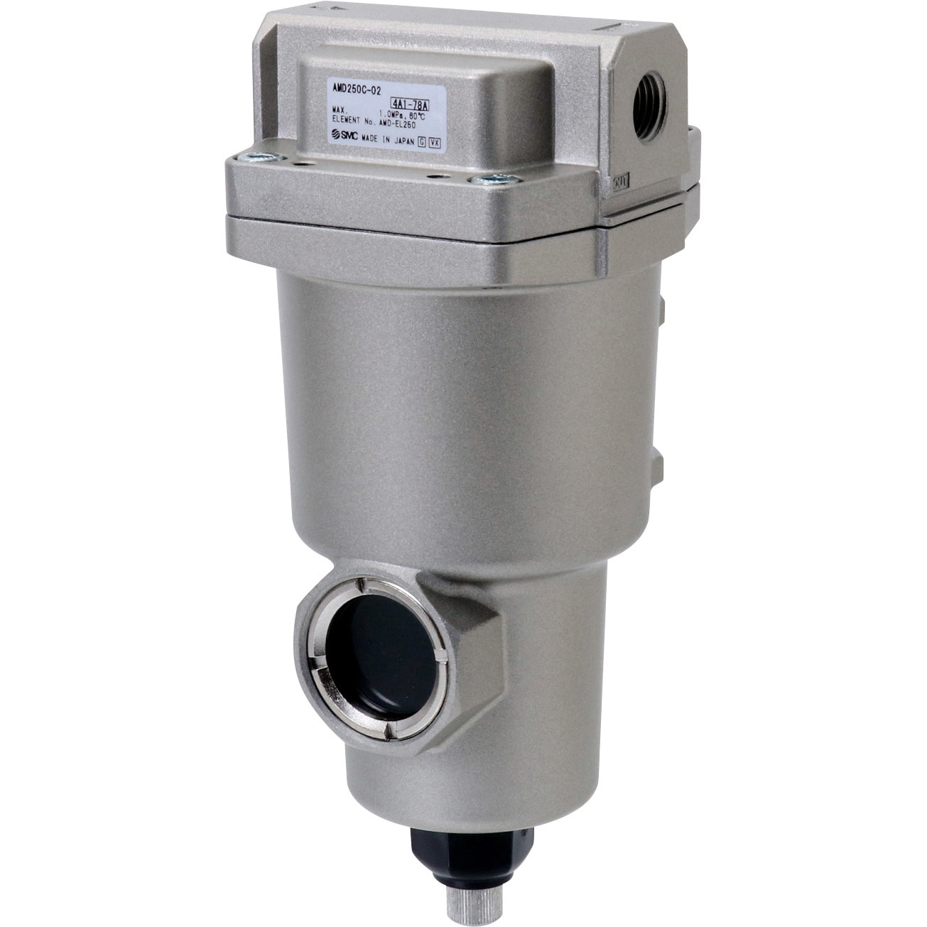 AMD250C-02 マイクロミストセパレータ AMDシリーズ SMC 接続口径(02) 1/4  AMD250C-02 5,003円
