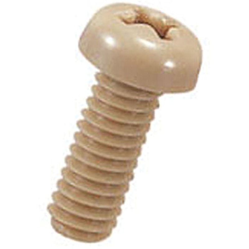 PE-44064 樹脂ネジ(ピーク小ネジ) PE-00000ナベ小ネジ 廣杉計器 なべ ねじ径#4-40 1袋(50個) PE-44064