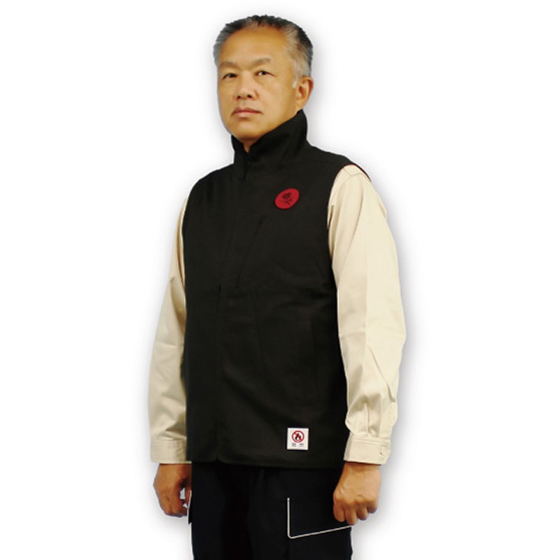 P200 難燃防護服 鐵火 ベスト アゼアス 黒色 M  P200 23,980円