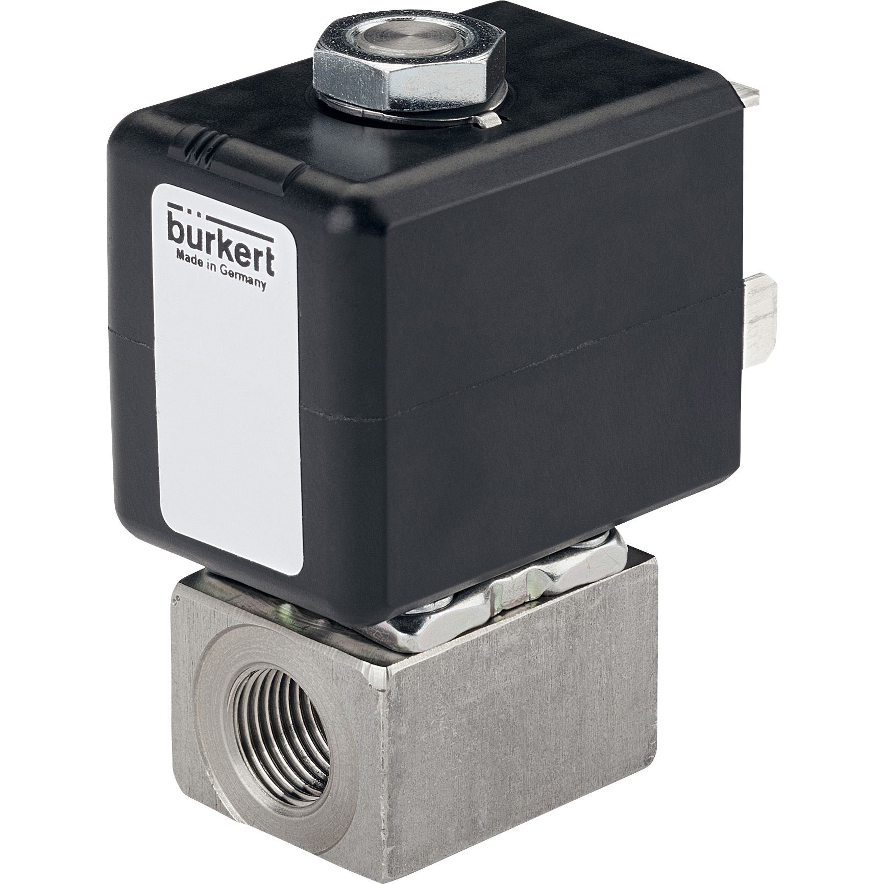 ID-20007424+423845 「水素対応」 水、ガス、多種の流体を制御可能な直動2方電磁弁 Type7011 Burkert(ビュルケルト) 材質(シール)FKM ブラス 接続口径(Gねじ)45665
