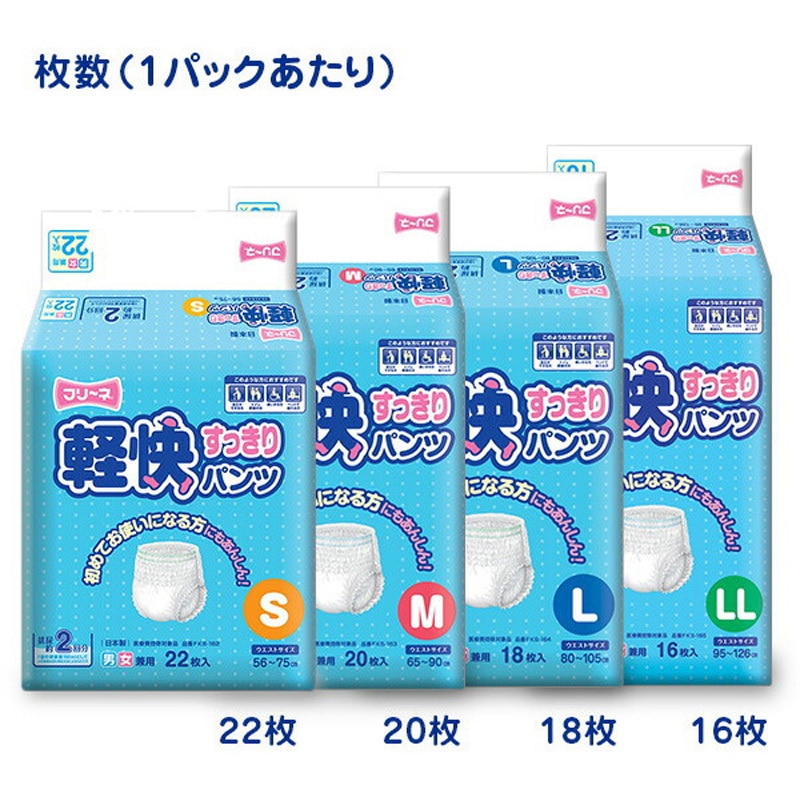 マーヤ Lサイズ パンツ型おむつ 20枚入り 男女兼用 はくパンツ 4袋