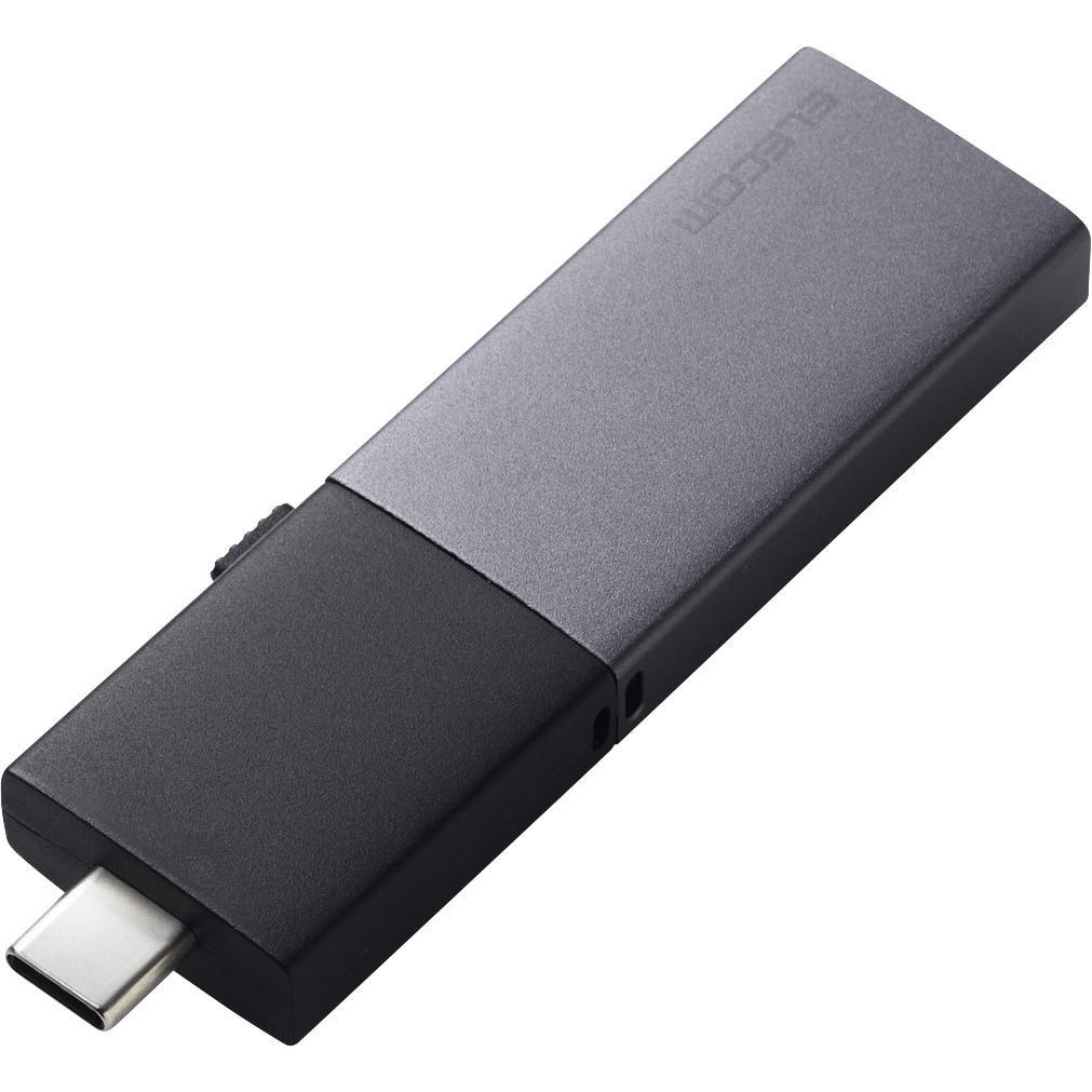 ESD-EWC1000GBK SSD 外付け USB3.2Gen2 読込最大1000MB/秒 USBメモリ型 スライド式 高速 耐衝撃 Type-C/USB-A 両対応 エレコム 容量1TB ブラック色