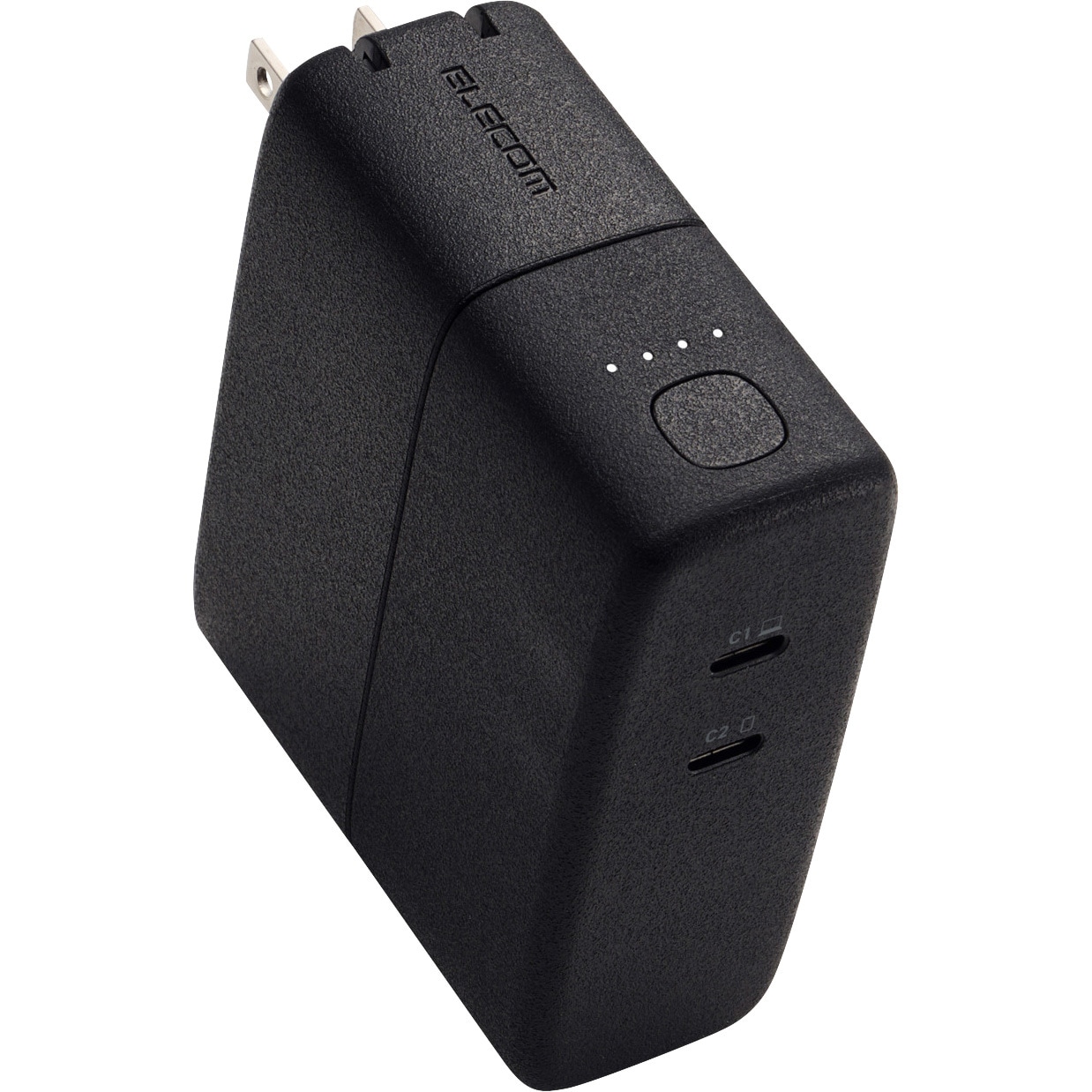 DE-AC11-5000BK モバイルバッテリー コンセント 一体型 5000mAh PD