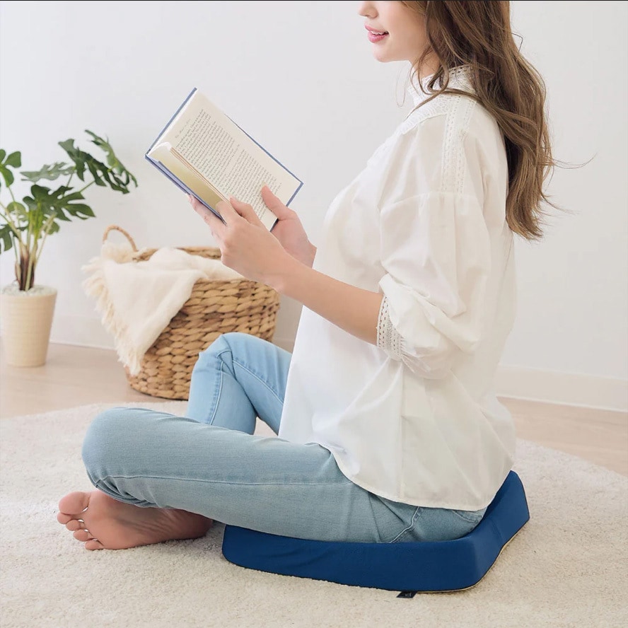 Dr．PRO低反発フィットクッション NEEDS LABO ネイビー色 - 【通販