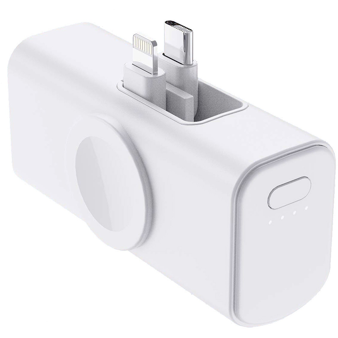 VV-P6-VV コンパクトサイズモバイルバッテリー Type P6 USB-C・Lightning ダブルコネクタ対応 5000mAh Vodaview 白色