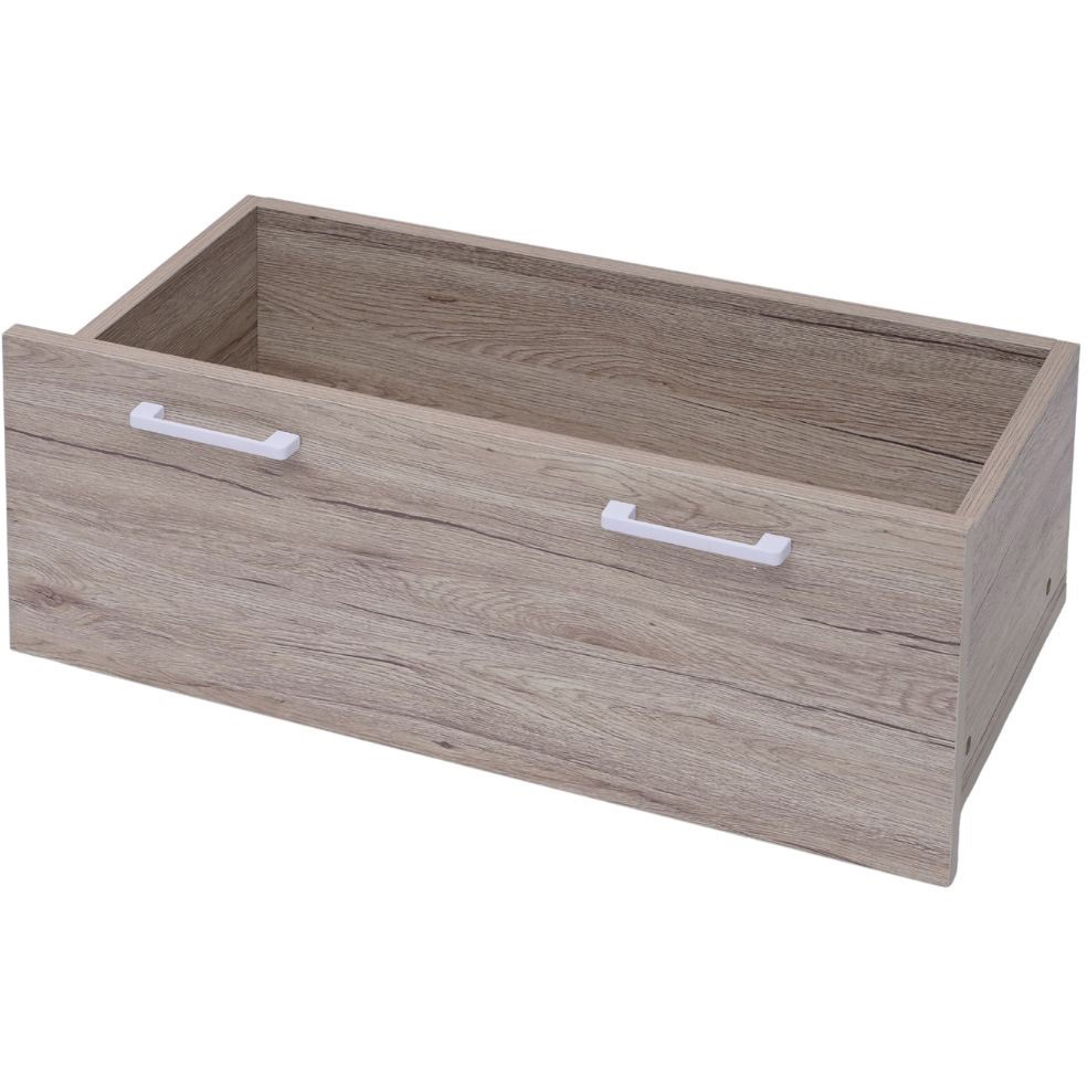 MWSDR-80CB(AIV/SWH) ウッドシェルフ用 ストッカー【パーツのみ】 YAMAZEN(山善) Aアイボリー(木目)色 高さ31.5cm幅77cm奥行き37cm